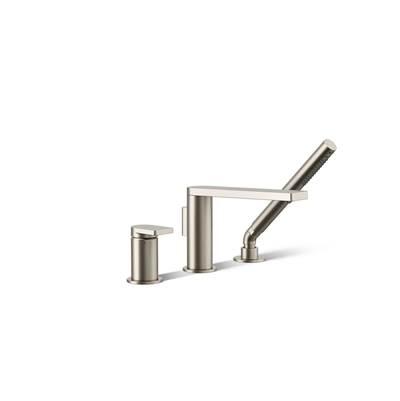 Kohler Composed Deck-mount bath faucet with handshower - Vibrant Brushed Nickel by Kohler