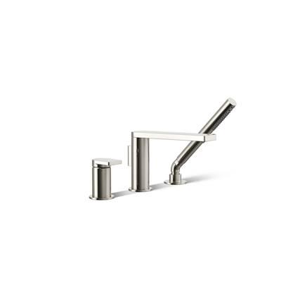 Kohler Composed Deck-mount bath faucet with handshower - Vibrant Polished Nickel by Kohler