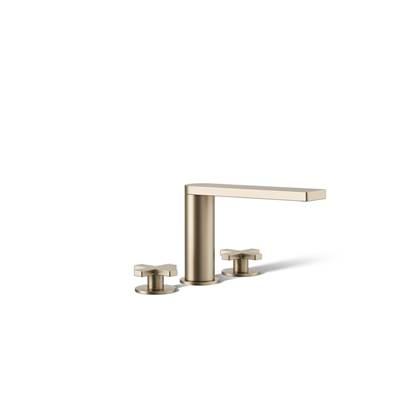 Kohler Composed Deck-mount bath faucet with cross handles - Vibrant Brushed Bronze by Kohler