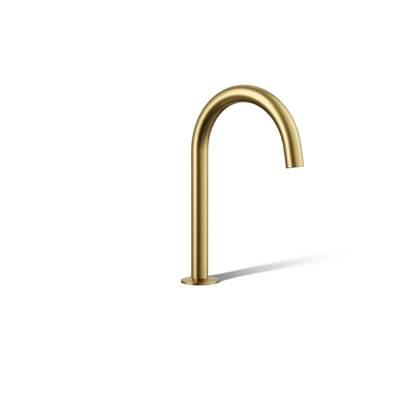Kohler Components Deck-mount bath spout with Tube design - Vibrant Brushed Moderne Brass by Kohler