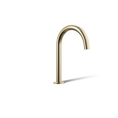 Kohler Components Deck-mount bath spout with Tube design - Vibrant French Gold by Kohler