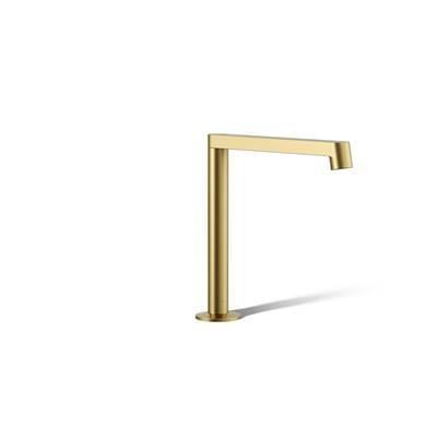 Kohler Components Deck-mount bath spout with Row design - Vibrant Brushed Moderne Brass by Kohler