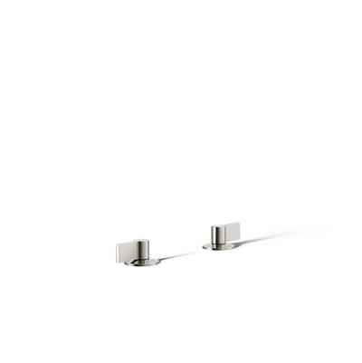 Kohler Components Deck-mount bath faucet handles with Lever design - Vibrant Polished Nickel by Kohler