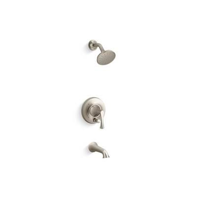 BuckleyE Rite-Temp bath and shower trim kit with push-button diverter, 1.5 gpm - Vibrant Brushed Nickel