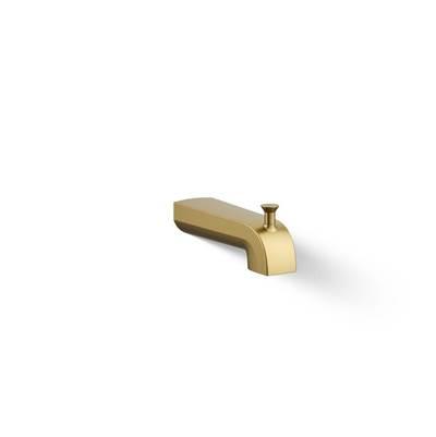 Kohler Pitch Wall-mount diverter bath spout - Vibrant Brushed Moderne Brass by Kohler
