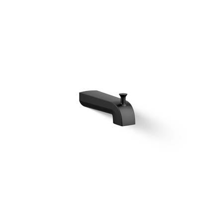 Kohler Pitch Wall-mount diverter bath spout - Matte Black by Kohler