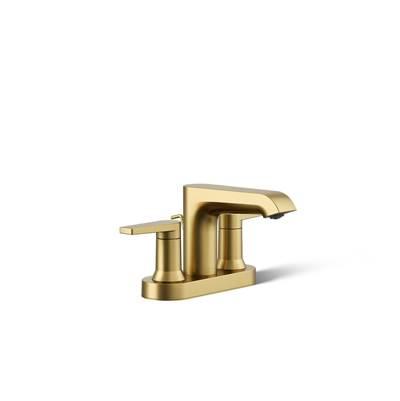 Kohler Centerset bathroom sink faucet, 1.2 gpm - Vibrant Brushed Moderne Brass by Kohler