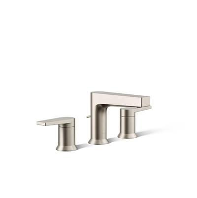 Kohler Taut Widespread bathroom sink faucet, 1.2 gpm - Vibrant Brushed Nickel by Kohler