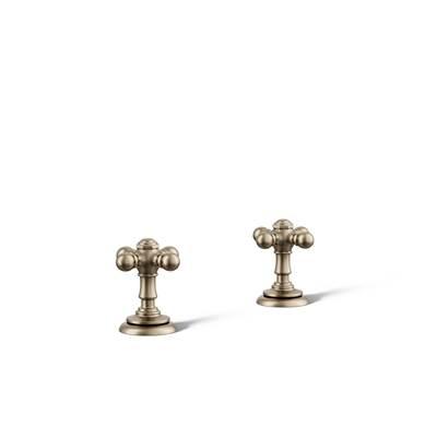 Artifacts Cross bathroom sink faucet handles - Vibrant Brushed Bronze by Kohler