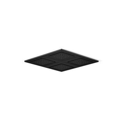 Kohler WaterTile Rain Overhead shower panel with four 22-nozzle sprayheads - Matte Black by Kohler