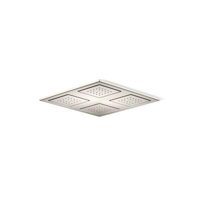 Kohler WaterTile Rain Overhead shower panel with four 22-nozzle sprayheads - Vibrant Brushed Nickel by Kohler
