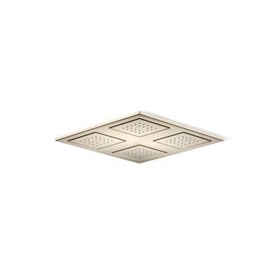 Kohler WaterTile Rain Overhead shower panel with four 22-nozzle sprayheads - Vibrant Brushed Bronze by Kohler