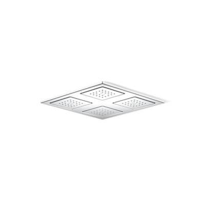 Kohler WaterTile Rain Overhead shower panel with four 22-nozzle sprayheads - Polished Chrome by Kohler