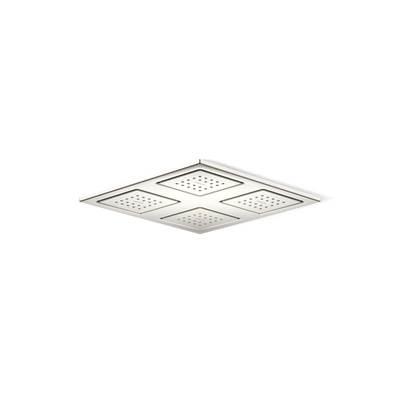 Kohler WaterTile Rain Overhead shower panel with four 22-nozzle sprayheads - Vibrant Polished Nickel by Kohler