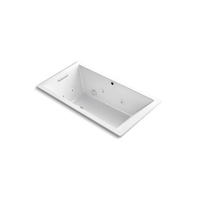 Kohler Underscore 66'' x 36'' drop-in Heated BubbleMassageE air bath with whirlpool - White by Kohler