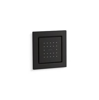 Kohler WaterTile Square 22-nozzle single-function body spray, 2.5 gpm - Matte Black by Kohler