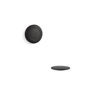 Kohler PureFloE Traditional push-button bath drain trim - Matte Black by Kohler