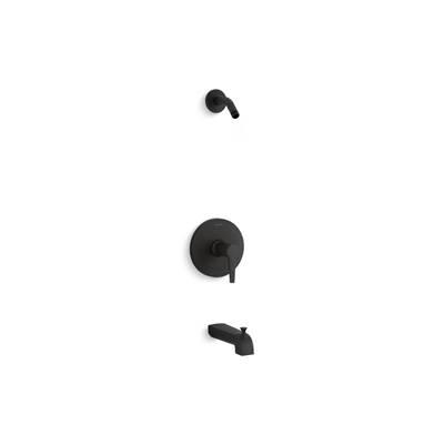 Kohler Pitch Rite-Temp bath and shower trim kit, without showerhead - Matte Black by Kohler