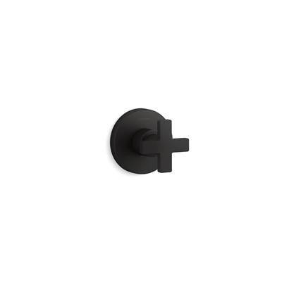 Kohler Composed MasterShower transfer valve trim with cross handle - Matte Black by Kohler