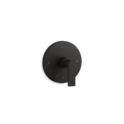 Kohler Composed MasterShower temperature control valve trim with lever handle - Matte Black by Kohler
