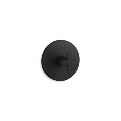 Kohler Composed MasterShower temperature control valve trim with cross handle - Matte Black by Kohler