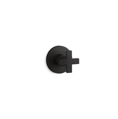 Kohler Composed MasterShower volume control valve trim with cross handle - Matte Black by Kohler