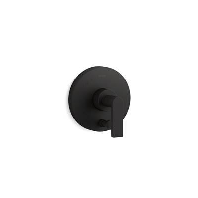 Kohler Composed Rite-Temp valve trim with push-button diverter and lever handle - Matte Black by Kohler