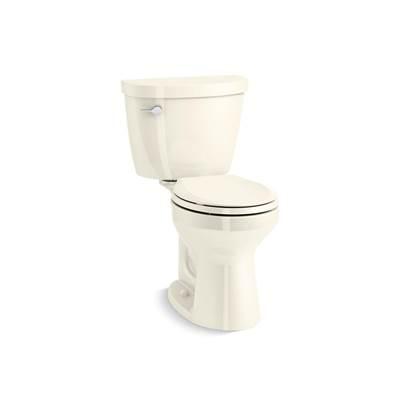 Cimarron ContinuousClean ST two-piece round-front toilet, 1.28 gpf