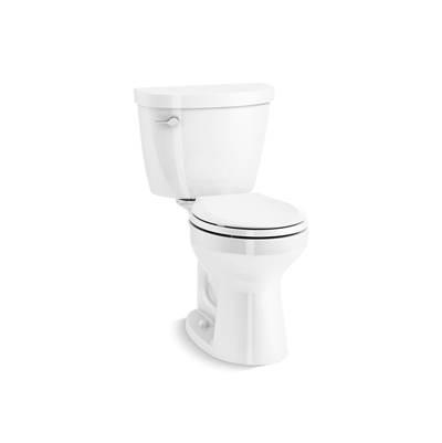Cimarron ContinuousClean ST two-piece round-front toilet, 1.28 gpf