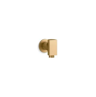 Kohler Exhale Wall-mount supply elbow - Vibrant Brushed Moderne Brass by Kohler