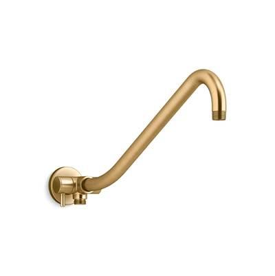 Kohler Gooseneck Rainhead arm with 3-way diverter - Vibrant Brushed Moderne Brass by Kohler