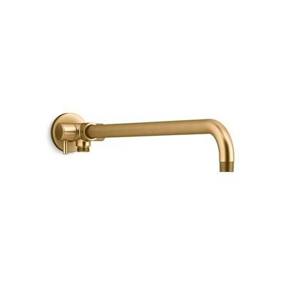 Kohler Wall-mount arm for rainhead/showerhead and handshower with 2-way diverter - Vibrant Brushed Moderne Brass by Kohler