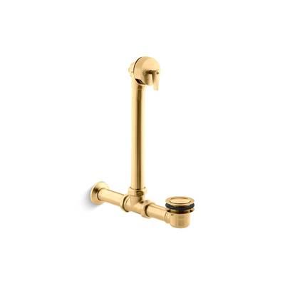 Iron Works Exposed bath drain for above-the-floor installation - Vibrant Brushed Moderne Brass