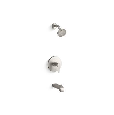 Kohler Pitch Rite-Temp bath and shower trim kit, 1.75 gpm - Vibrant Brushed Nickel by Kohler