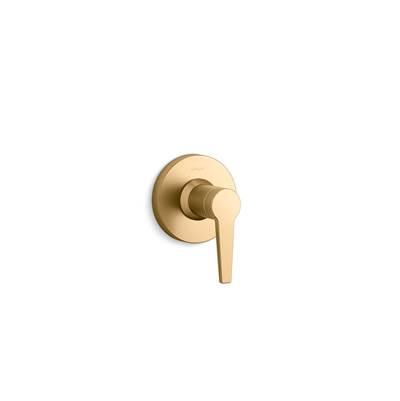 Kohler Pitch MasterShower transfer valve trim - Vibrant Brushed Moderne Brass by Kohler