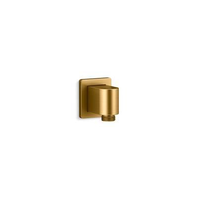 Awaken Wall-mount supply elbow - Vibrant Brushed Moderne Brass by Kohler