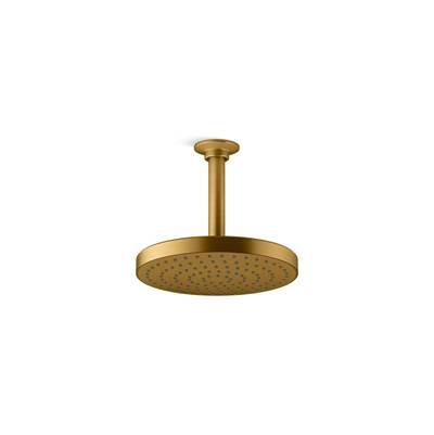 Awaken 8'' single-function rainhead, 2.5 gpm - Vibrant Brushed Moderne Brass by Kohler