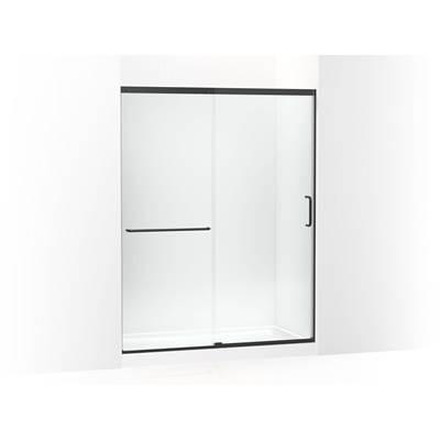 Kohler Elate Tall 75-1/2'' H sliding shower door with 5/16''-thick glass - Matte Black by Kohler