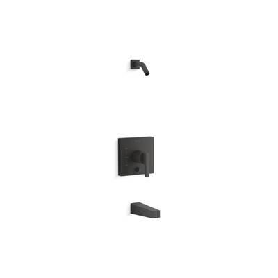 Kohler Honesty Rite-Temp bath and shower trim kit with push-button diverter, without showerhead - Matte Black by Kohler