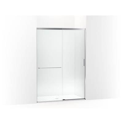 Kohler Elate Sliding shower door, 75-1/2'' H x 50-1/4 - 53-5/8'' W, with heavy 5/16'' thick Crystal Clear glass - Bright Silver by Kohler