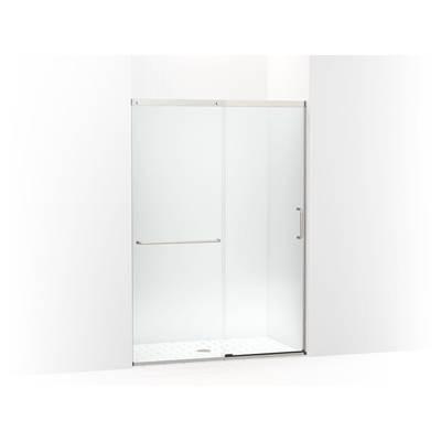 Kohler Elate Sliding shower door, 75-1/2'' H x 50-1/4 - 53-5/8'' W, with heavy 5/16'' thick Crystal Clear glass - Matte Nickel by Kohler