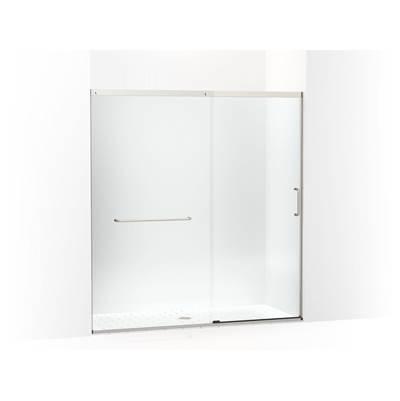 Kohler Elate Sliding shower door, 75-1/2'' H x 68-1/4 - 71-5/8'' W, with heavy 5/16'' thick Crystal Clear glass - Anodized Matte Nickel by Kohler