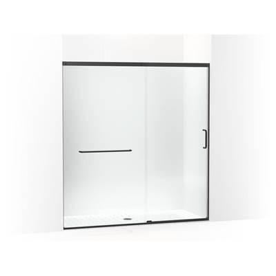 Elate Sliding shower door, 75-1/2'' H x 68-1/4 - 71-5/8'' W, with heavy 5/16'' thick Crystal Clear glass - Matte Black by Kohler