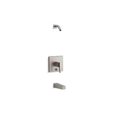 Kohler Honesty Rite-Temp bath and shower trim kit with push-button diverter, without showerhead - Vibrant Brushed Nickel by Kohler
