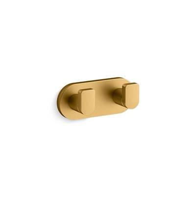 Kohler | Composed | Robe Hook - Vibrant Brushed Moderne Brass by Kohler