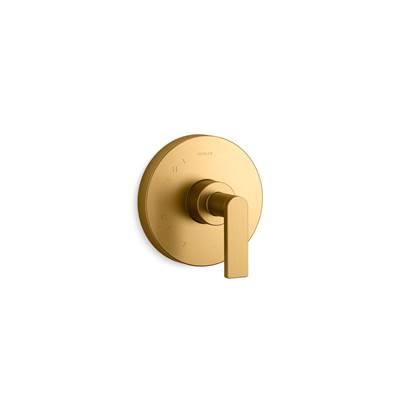 Kohler Composed Rite-Temp valve trim with lever handle - Vibrant Brushed Moderne Brass by Kohler