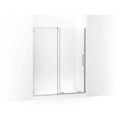 Kohler Echelon Sliding shower door, 71-3/4'' H x 55-3/4 - 59-3/4'' W, with 5/16'' thick Crystal Clear glass - Anodized Brushed Nickel by Kohler