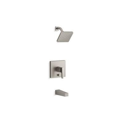 Kohler Honesty Rite-Temp bath and shower trim kit with push-button diverter, 2.5 gpm - Vibrant Brushed Nickel by Kohler