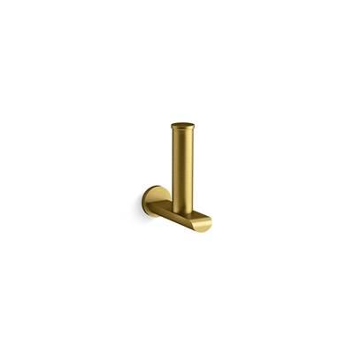 Avid Vertical toilet paper holder - Vibrant Brushed Moderne Brass by Kohler