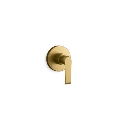 Avid MasterShower transfer valve trim - Vibrant Brushed Moderne Brass by Kohler